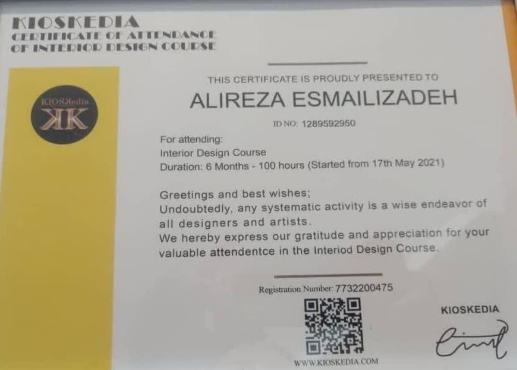Specialized Interior Design Course